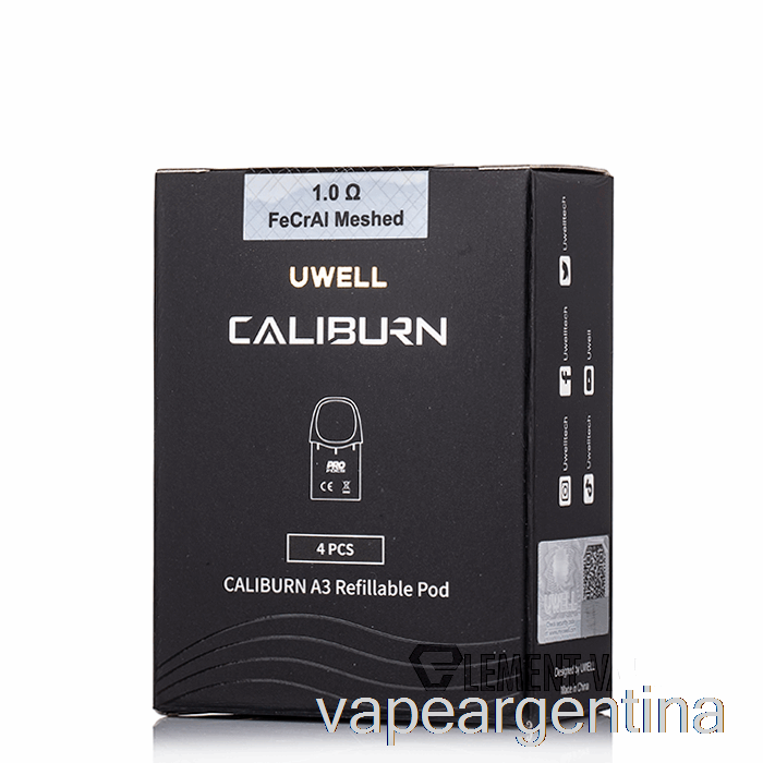 Uwell Caliburn A3 Vainas De Repuesto 1.0ohm A3 Vainas De Malla Fecral Vape Descartable